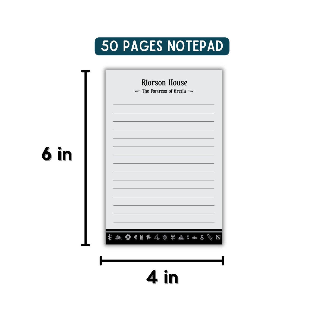 Riorson House Notepad | Fourth Wing