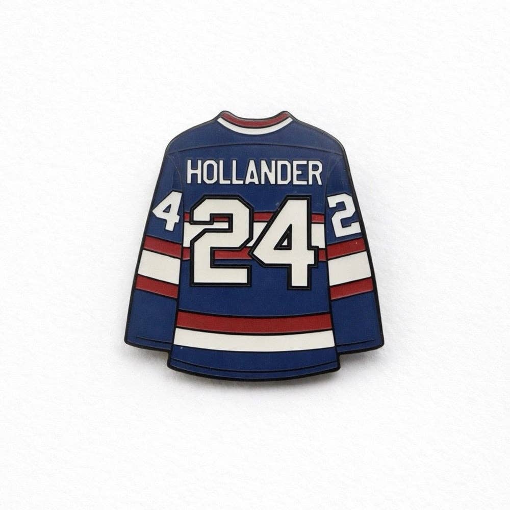 Heated Rivalry “HOLLANDER” #24 Jersey Enamel Pin
