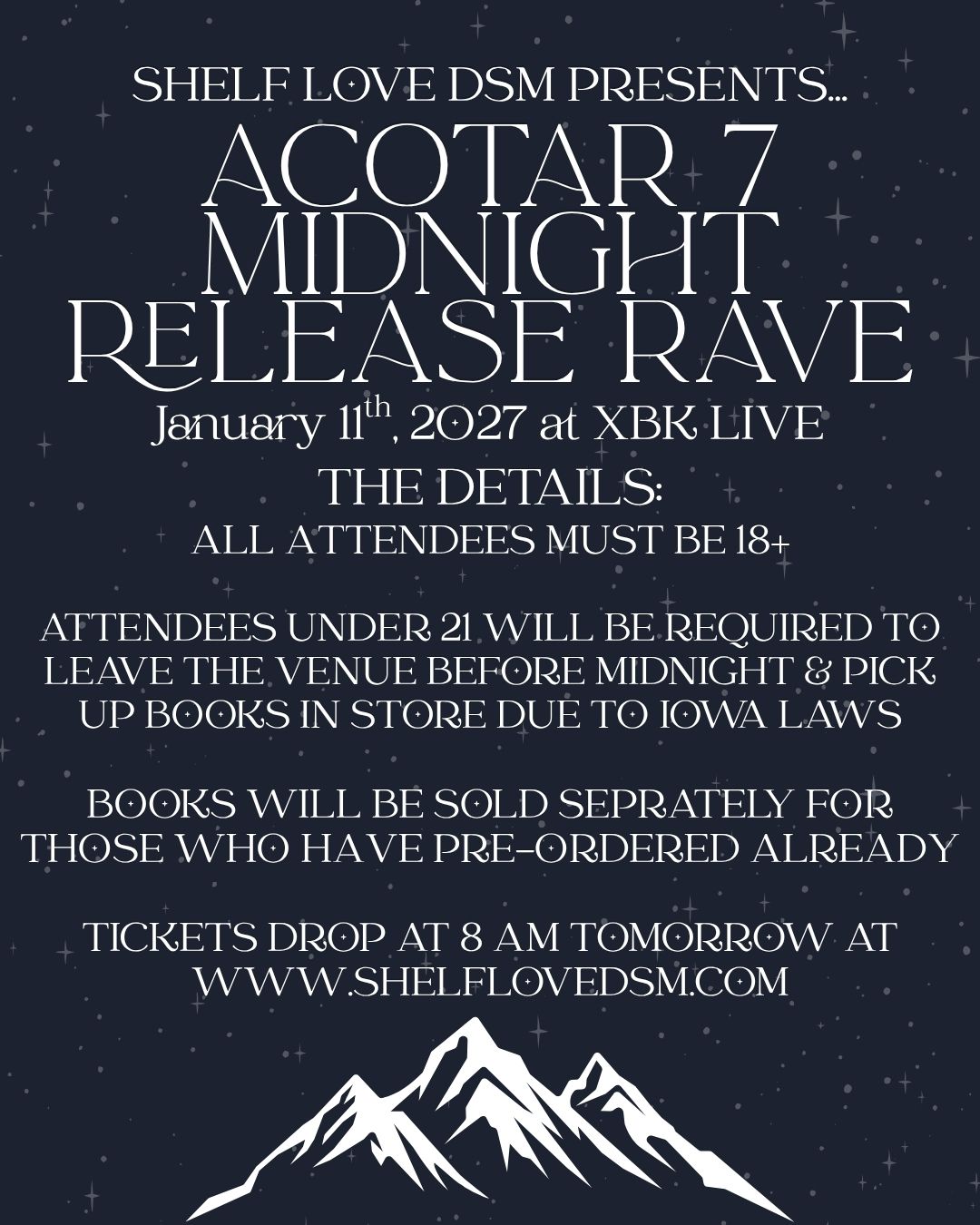 ACOTAR 7 Midnight Release Rave (18+)