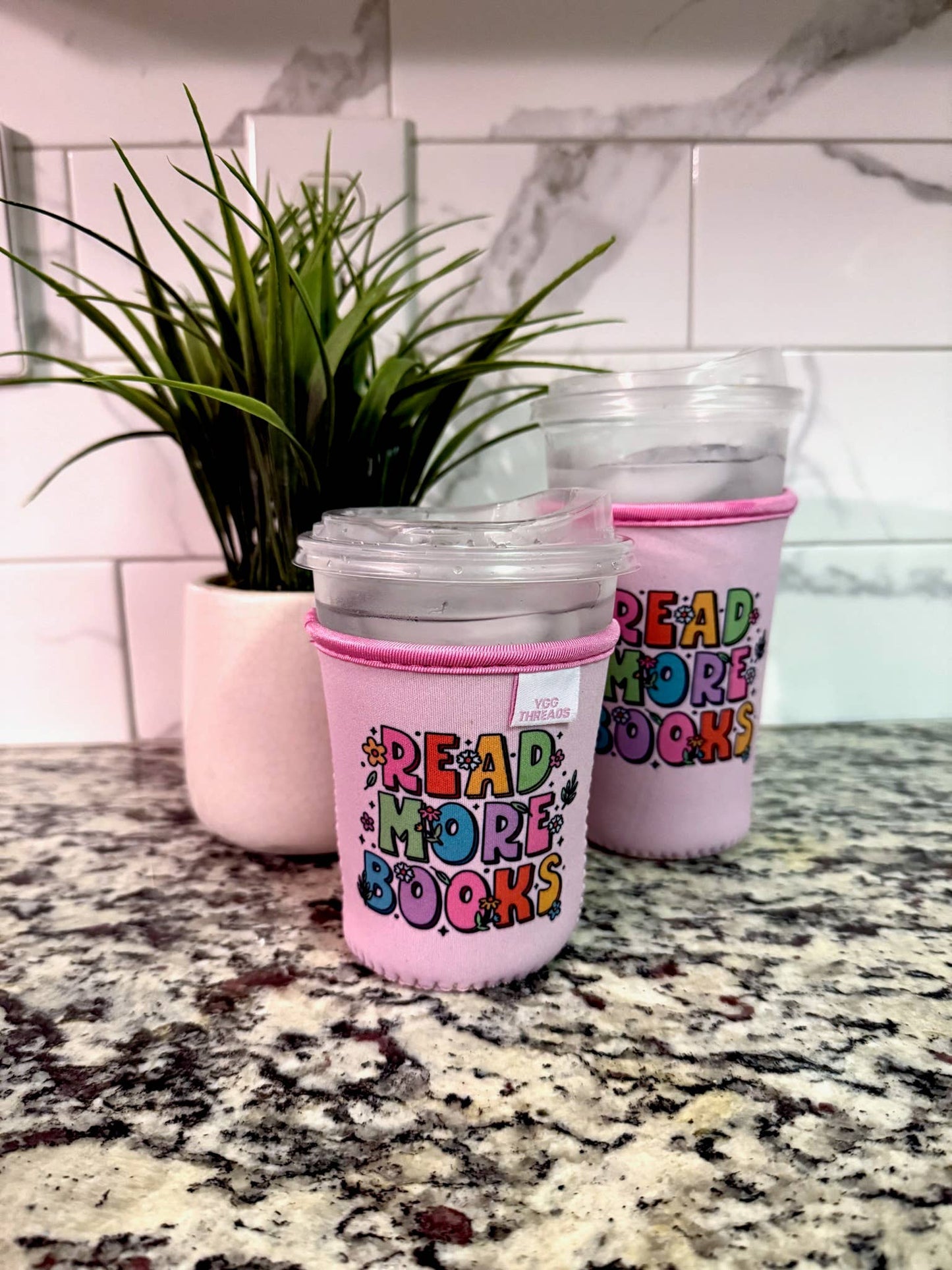 "Read More Books" Iced Coffee Drink Sleeve