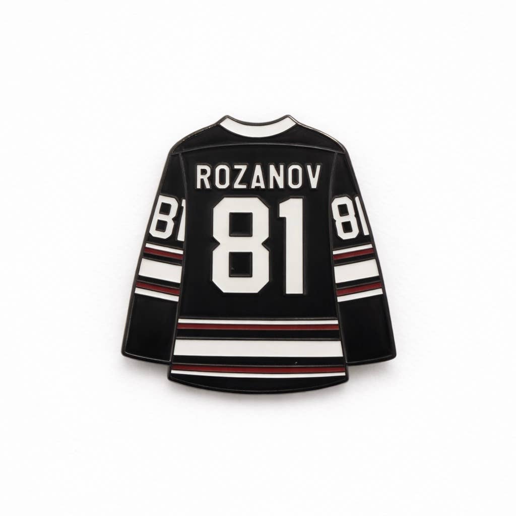 Heated Rivalry “ROZANOV” #81 Jersey Enamel Pin