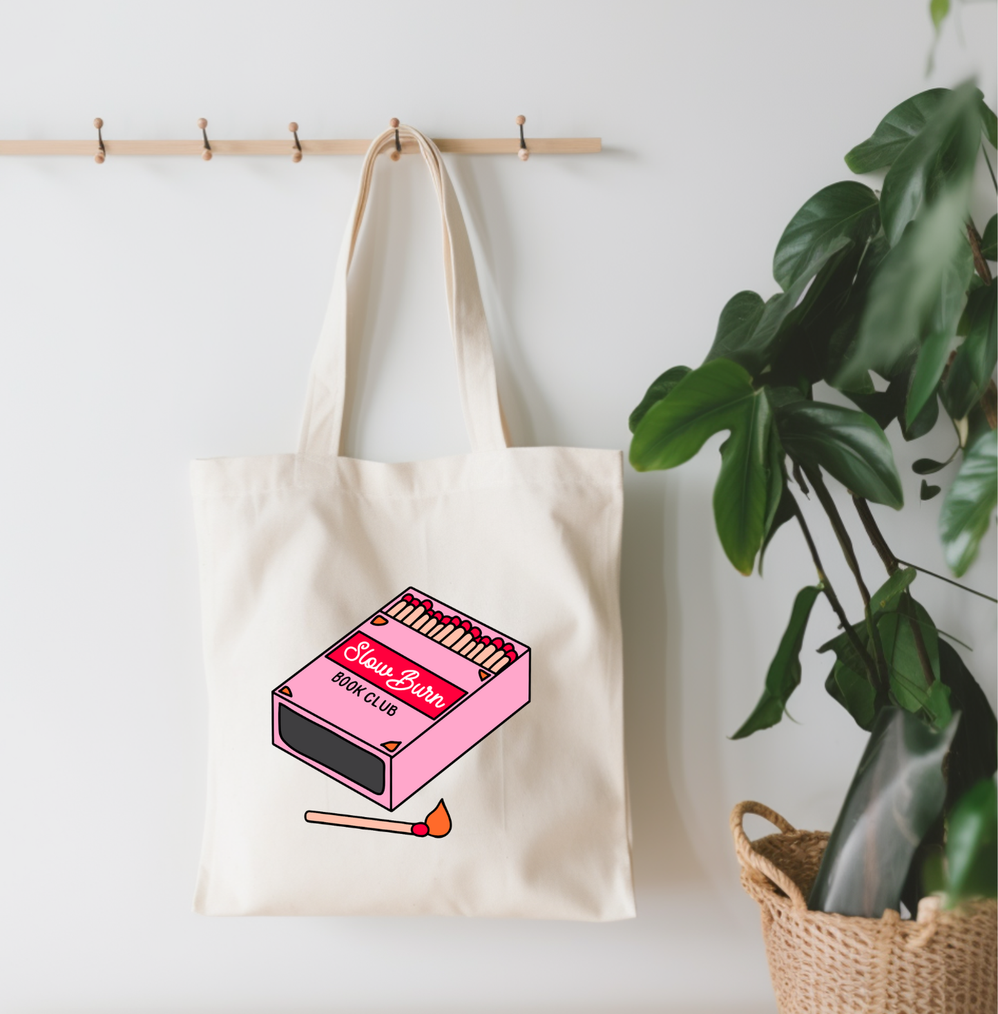 Slow Burn Book Club Canvas Tote Bag