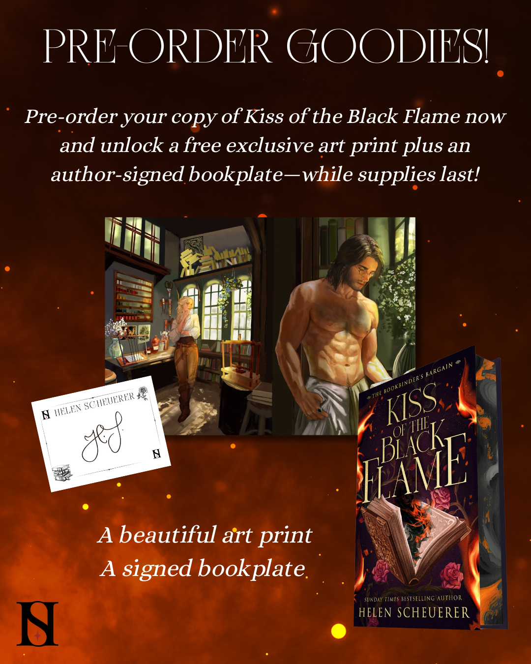 Kiss of the Black Flame: A Novel (The Bookbinder's Bargain) | PRE-ORDER WITH SWAG (released Sept 22, 2026)