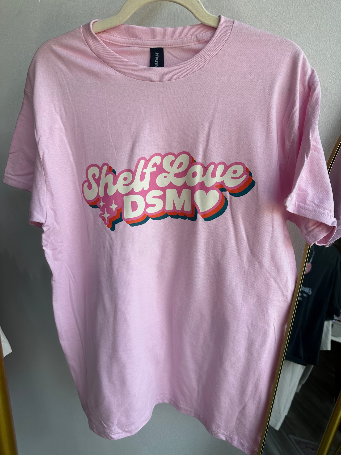 Pink Shelf Love DSM Logo T-Shirt