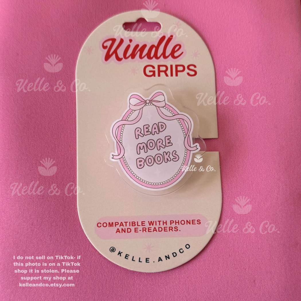 "Read more books" Kindle Grip (Adhesive)