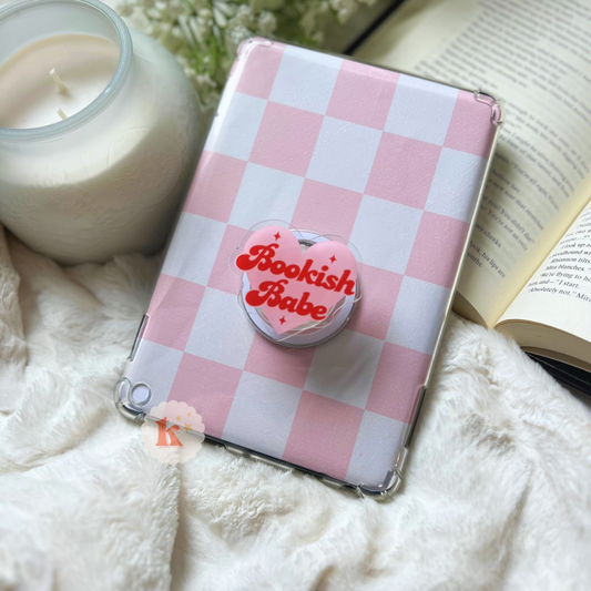 "Bookish Babe" Kindle Grip (Adhesive)