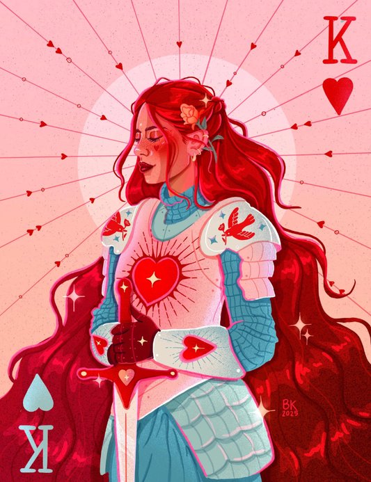 King of Hearts Print : 11x14