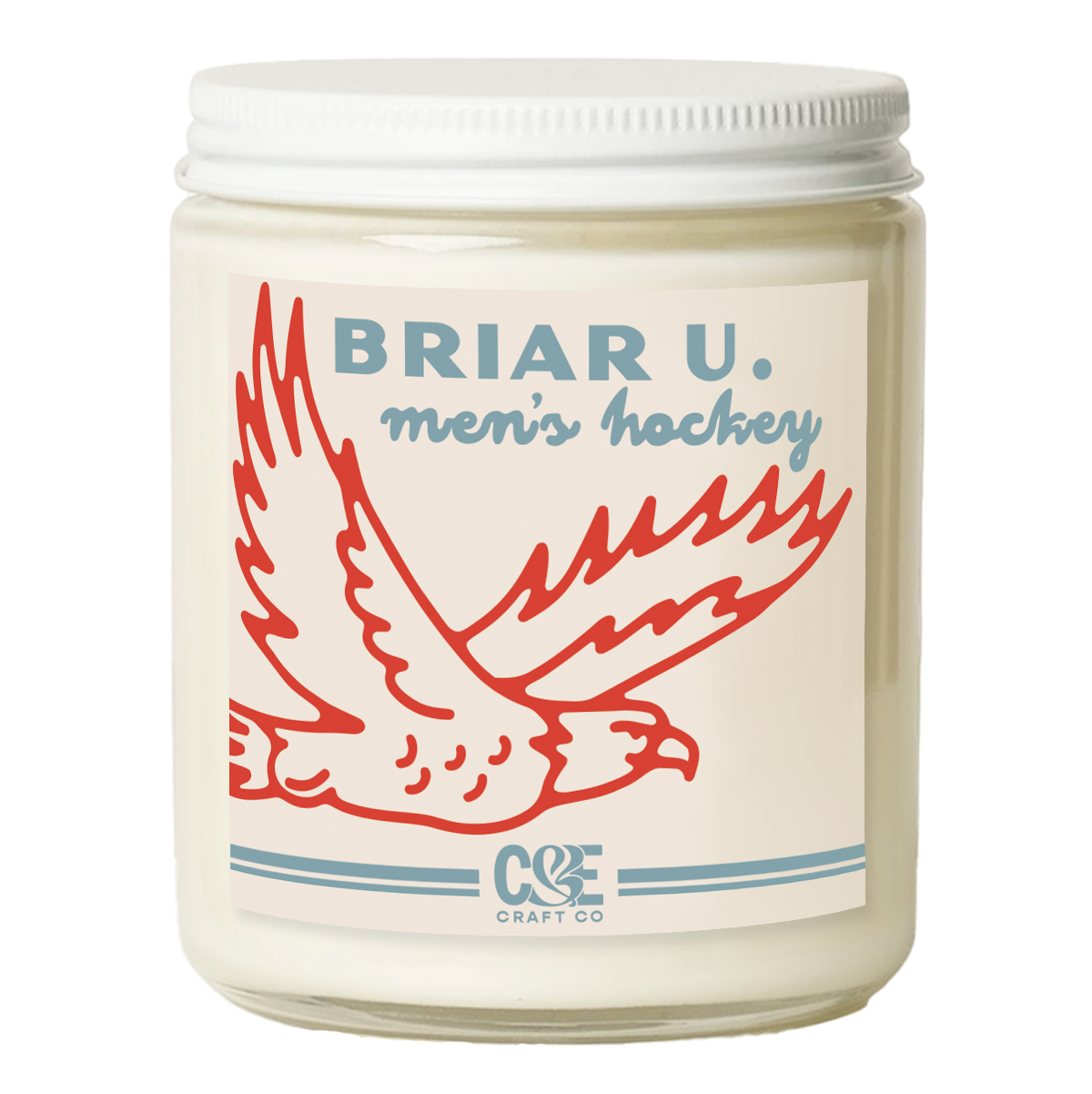 Briar U Men's Hockey Candle - Off Campus: Bourbon Vanilla / Standard