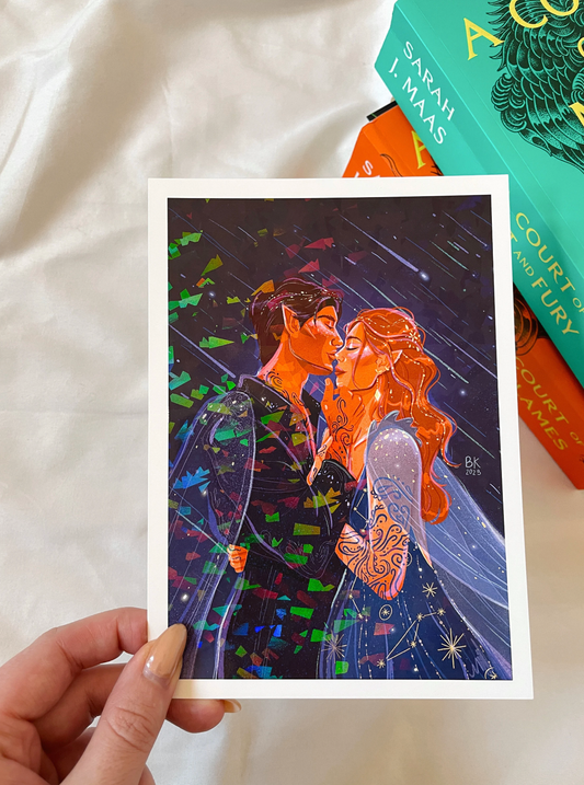 Feyre & Rhysand Holographic print: 5x7