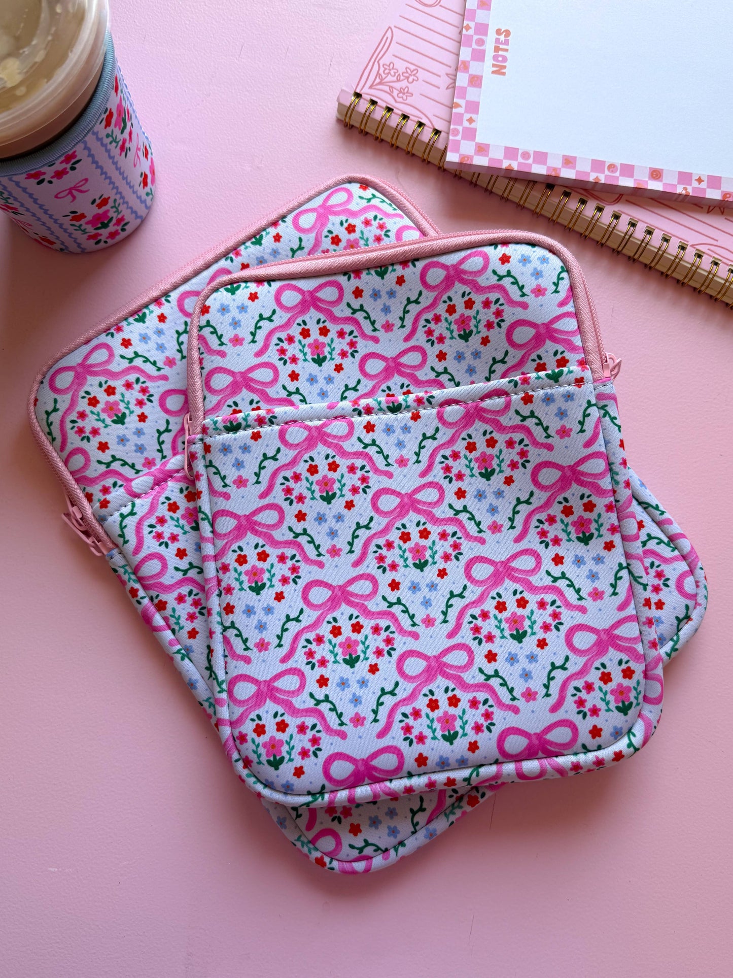 Bow and Flowers Kindle/Book Sleeve