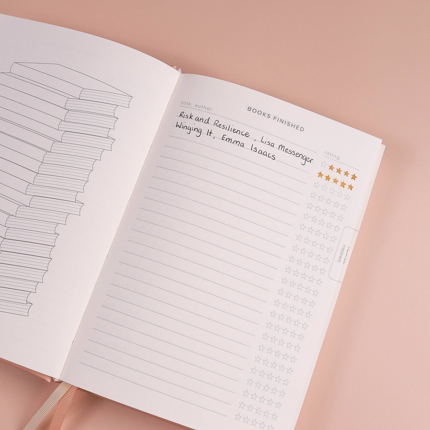 Blush Reading Journal (Avid Reader)