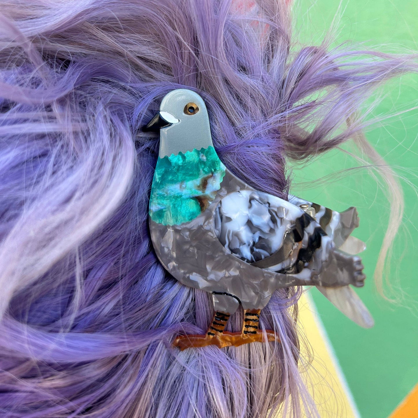 Pigeon Hair Claw Clip
