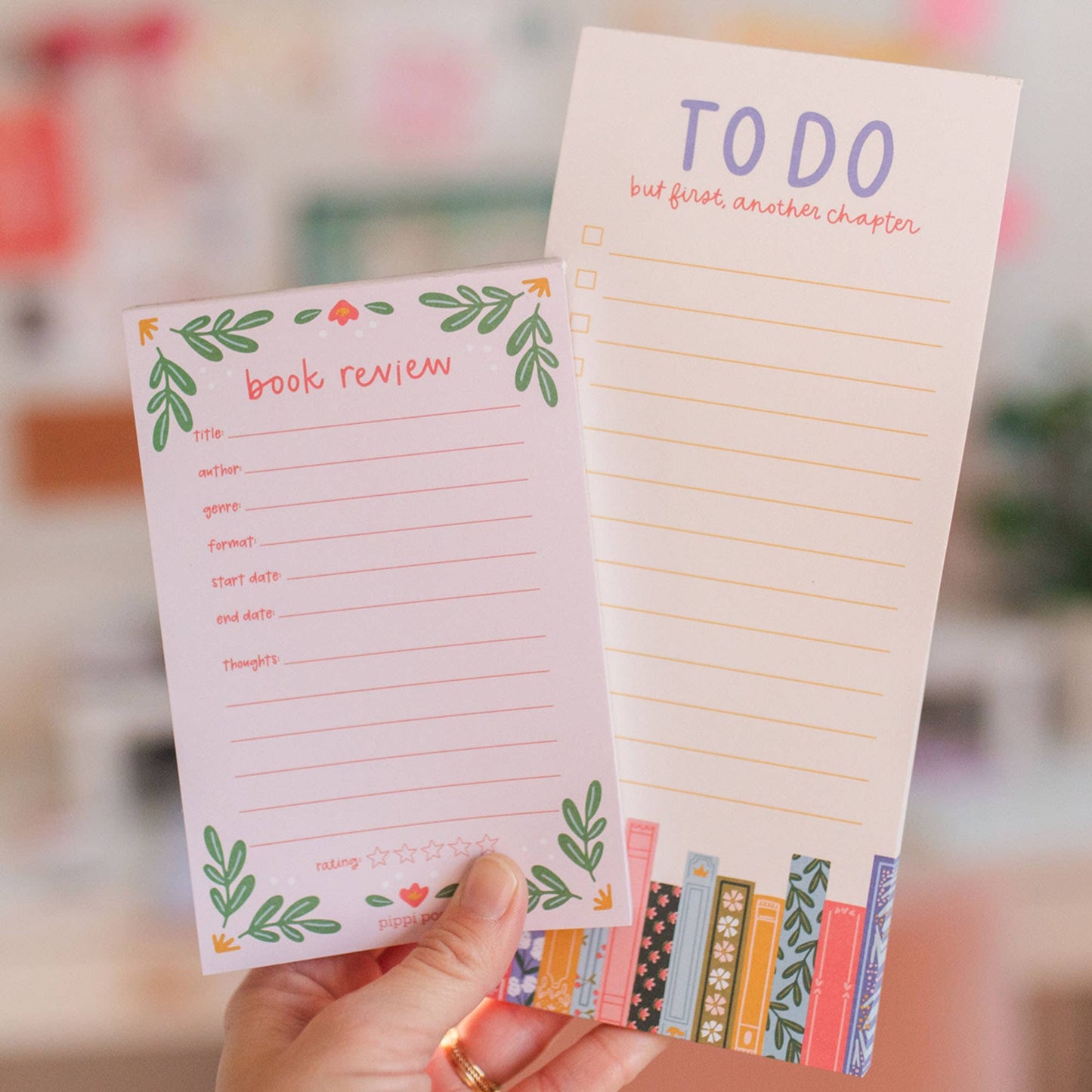 Pink Book Review 4x6 Notepad