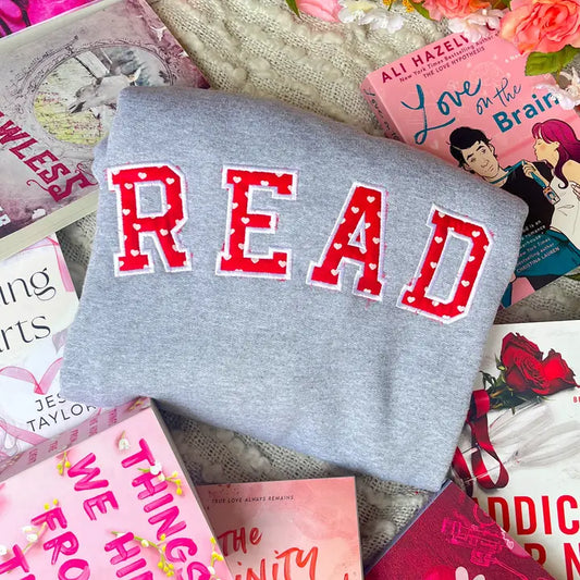 Pink READ Valentines Crewneck Sweatshirt