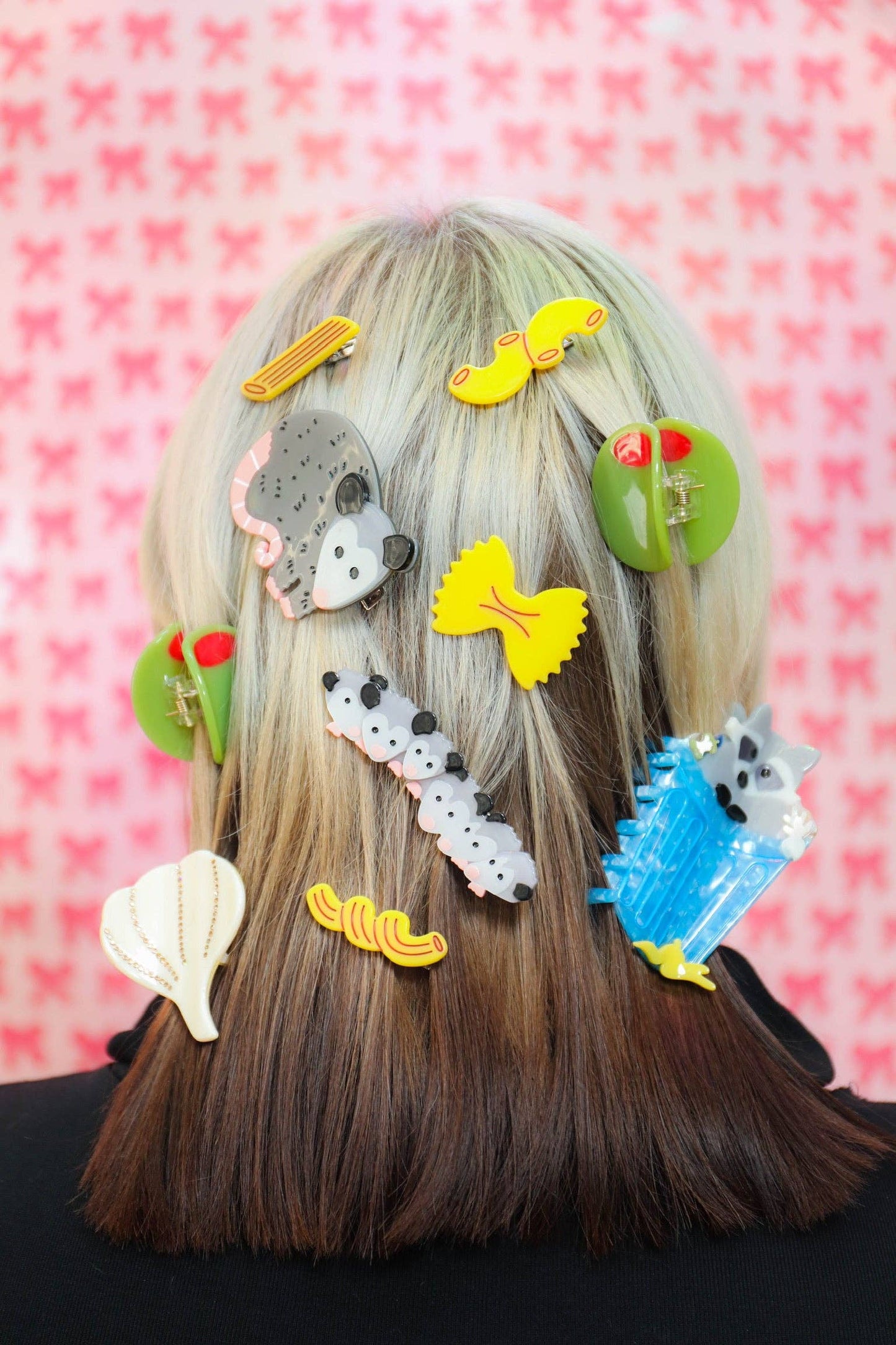 Trash Panda Raccoon Hair Claw Clip