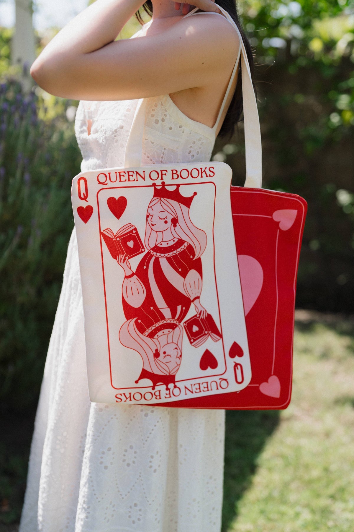 Queen of Books Tote Bag