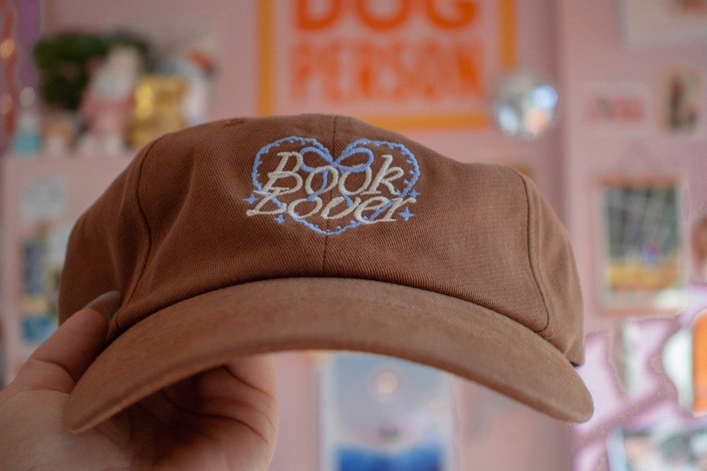 Brown "Book Lover" Baseball Hat