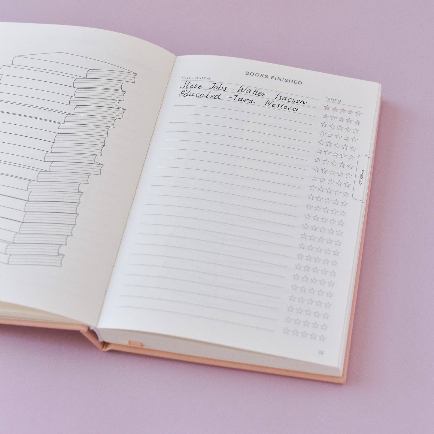 Blush Reading Journal (Avid Reader)