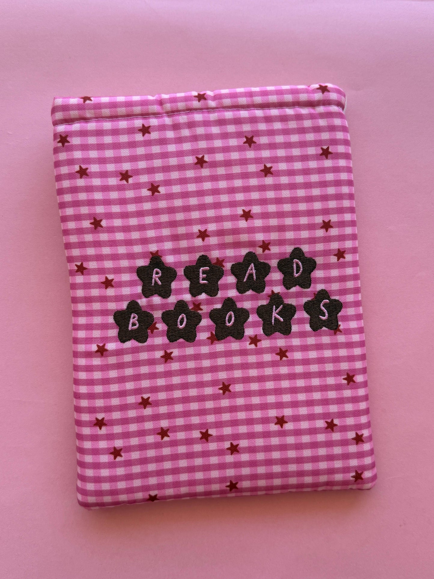 Gingham Embroidered Kindle Sleeve