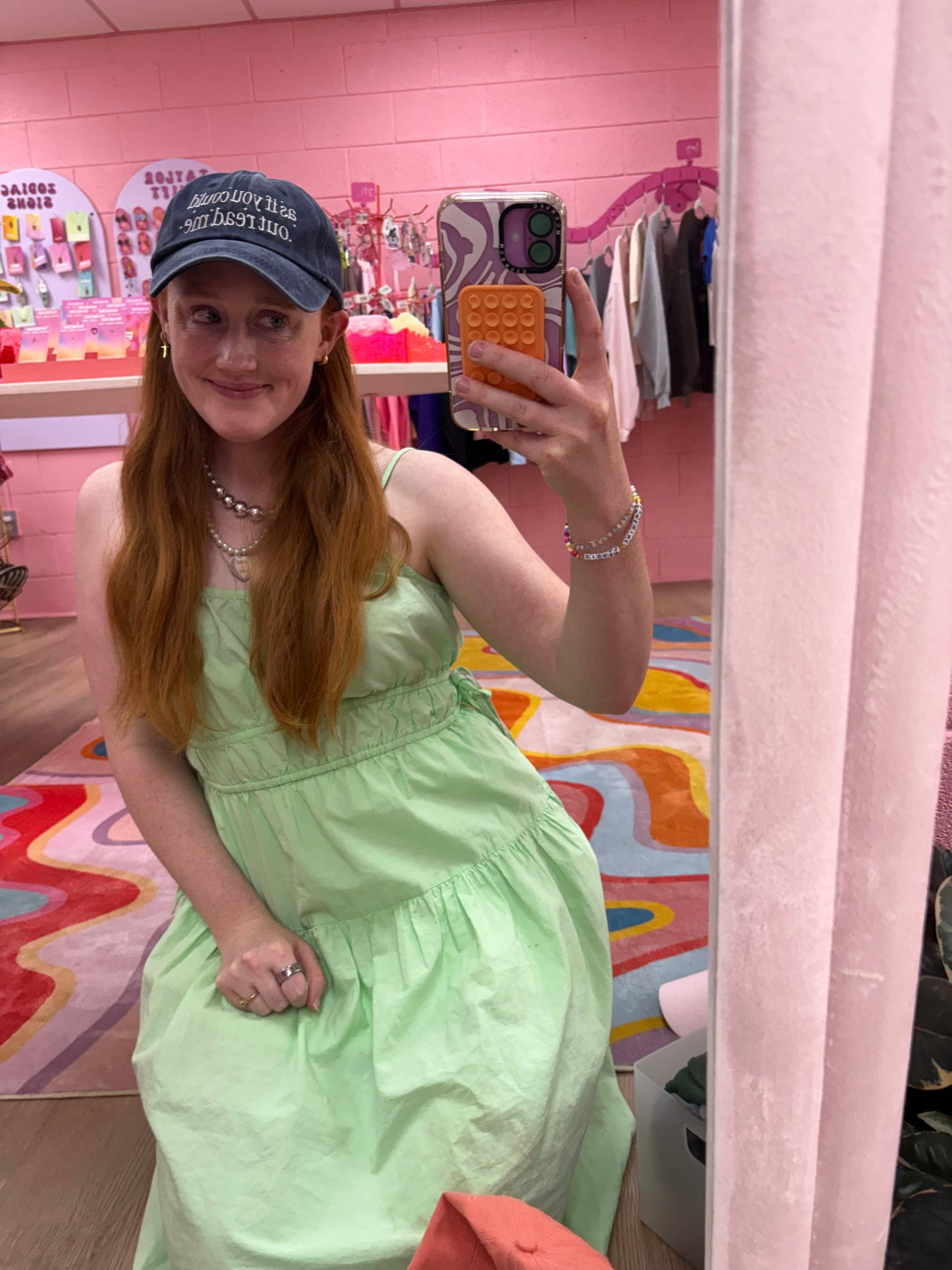Pink “As if You Could Out Read Me” Embroidered Hat