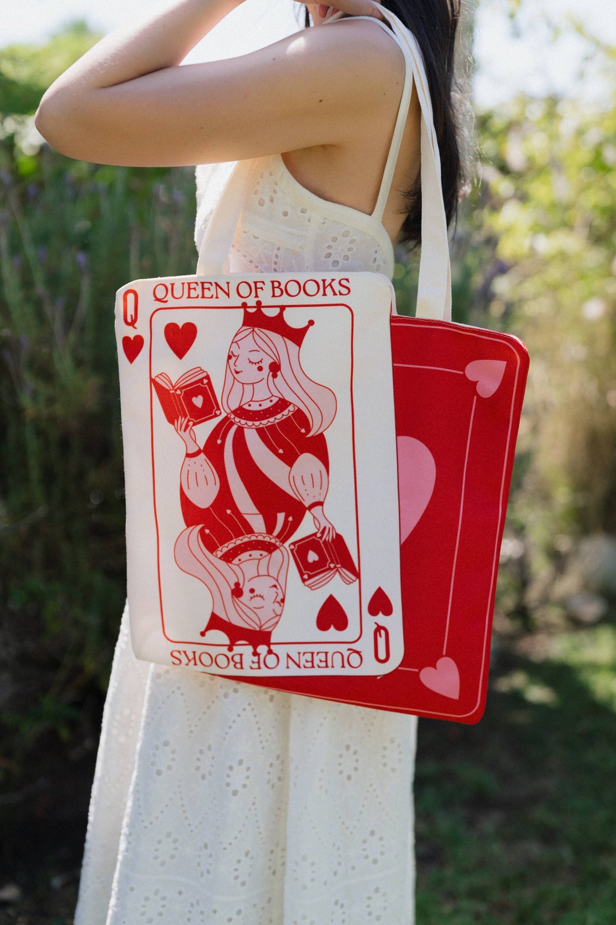 Queen of Books Tote Bag