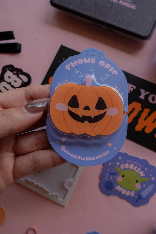 Jack-o-Lantern Phone & Kindle Grip