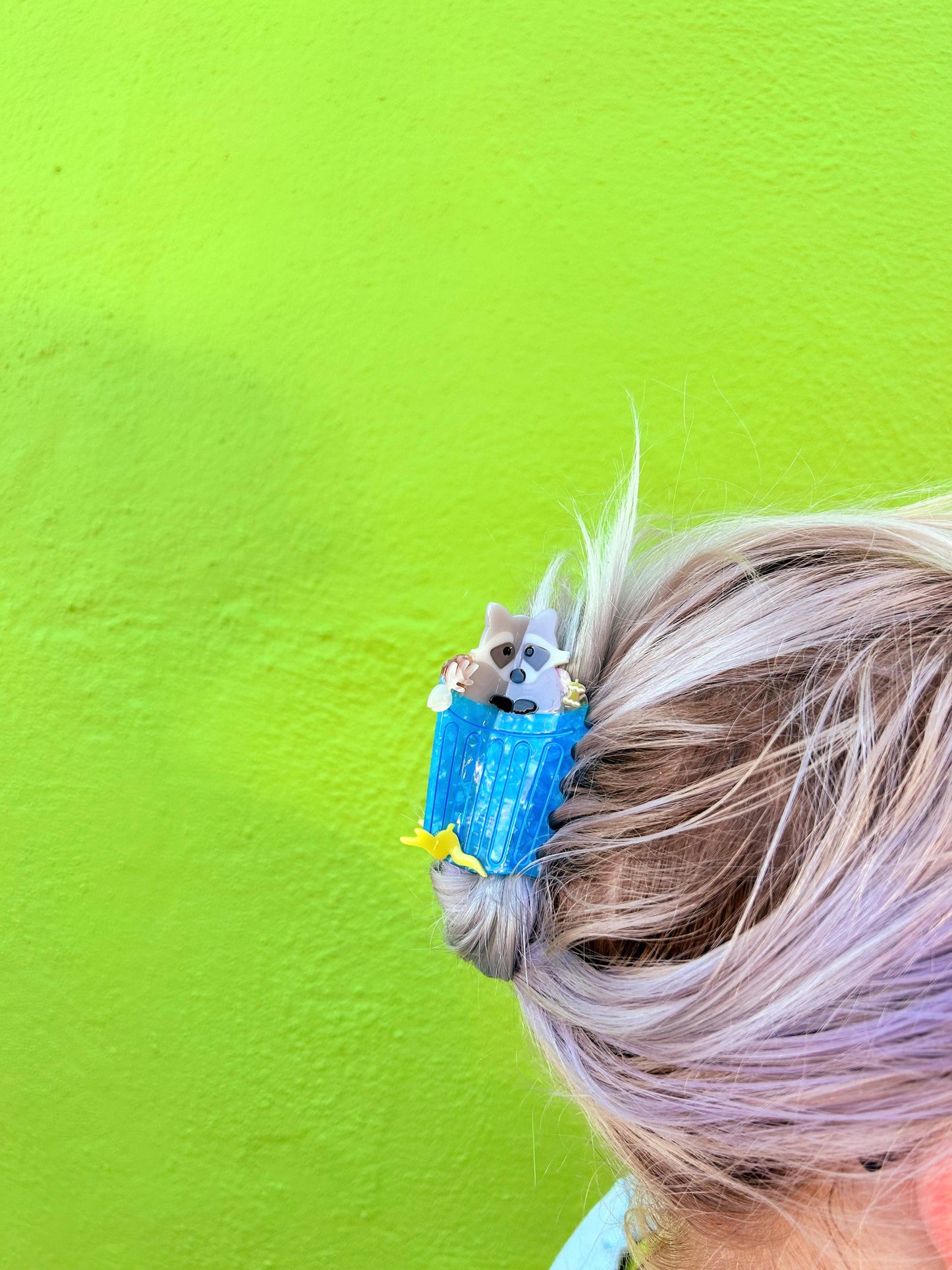 Trash Panda Raccoon Hair Claw Clip