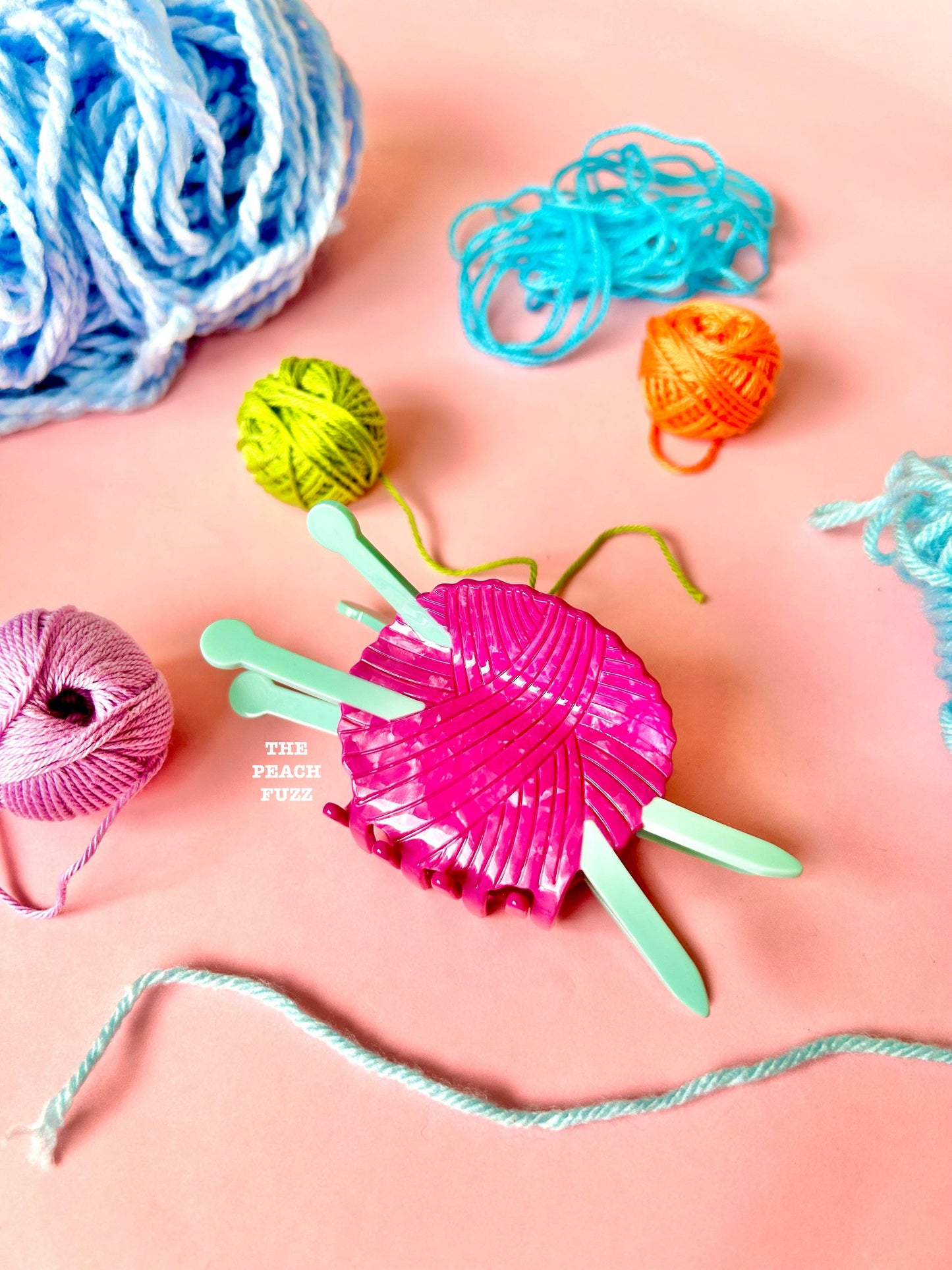 Knitting Needle Hair Claw Clip