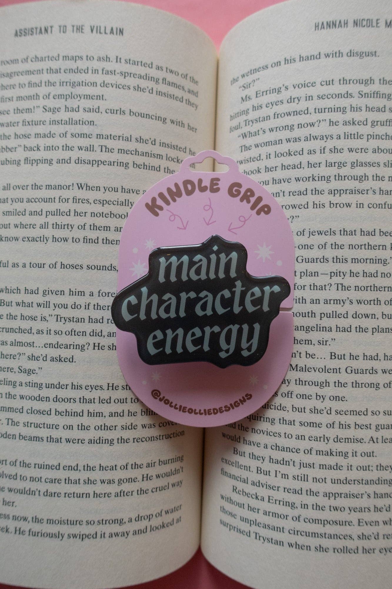 Main Character Energy Phone & Kindle Grip: Blue