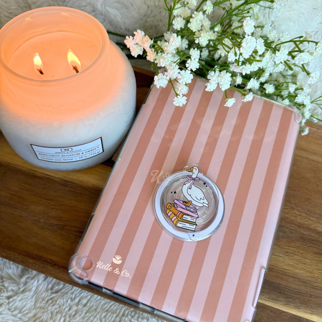 Book goose kindle grip (adhesive)
