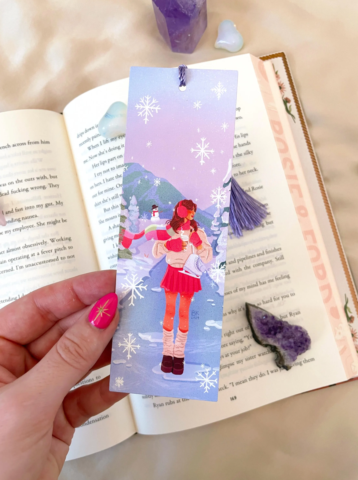 Snowy Stroll Bookmark