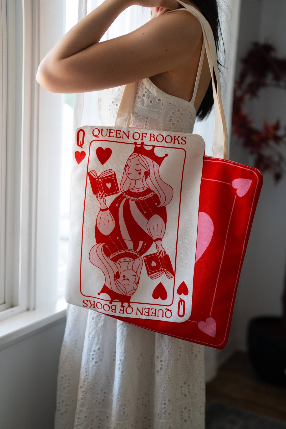 Queen of Books Tote Bag