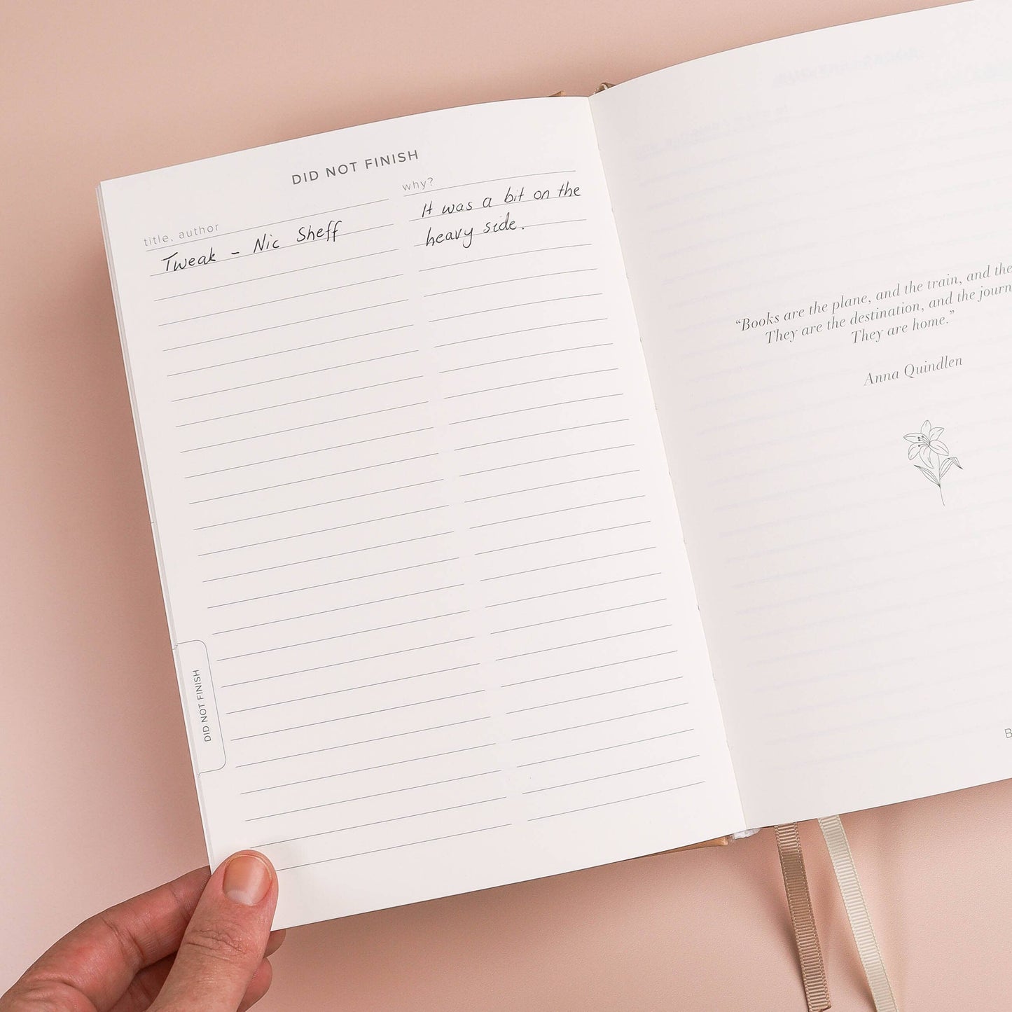 Blush Reading Journal (Avid Reader)