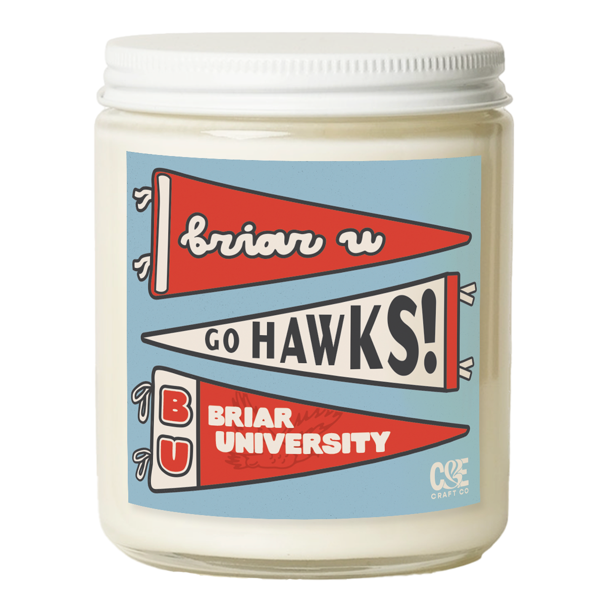 Briar U Pennants Candle - Off Campus: Amber Blush / Standard