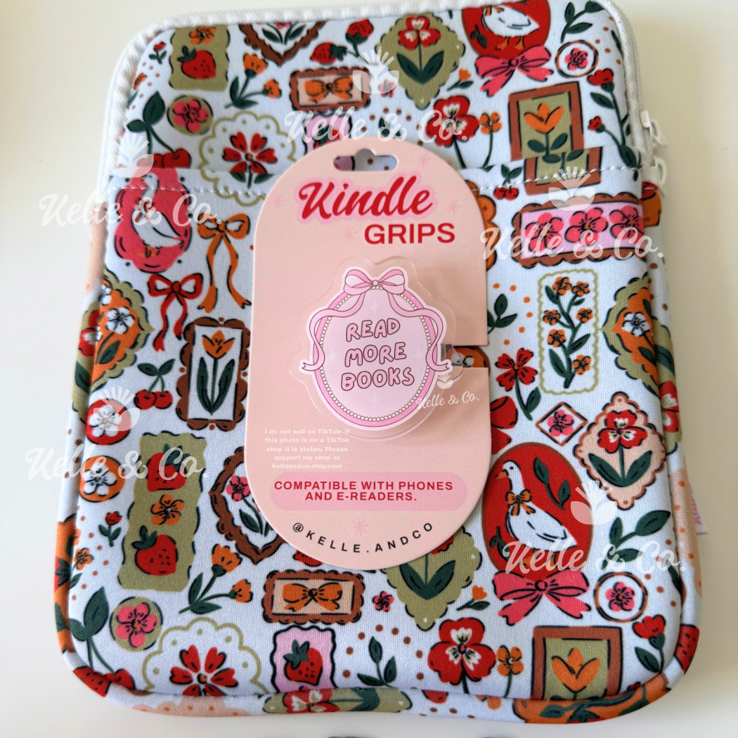 "Read more books" Kindle Grip (Adhesive)