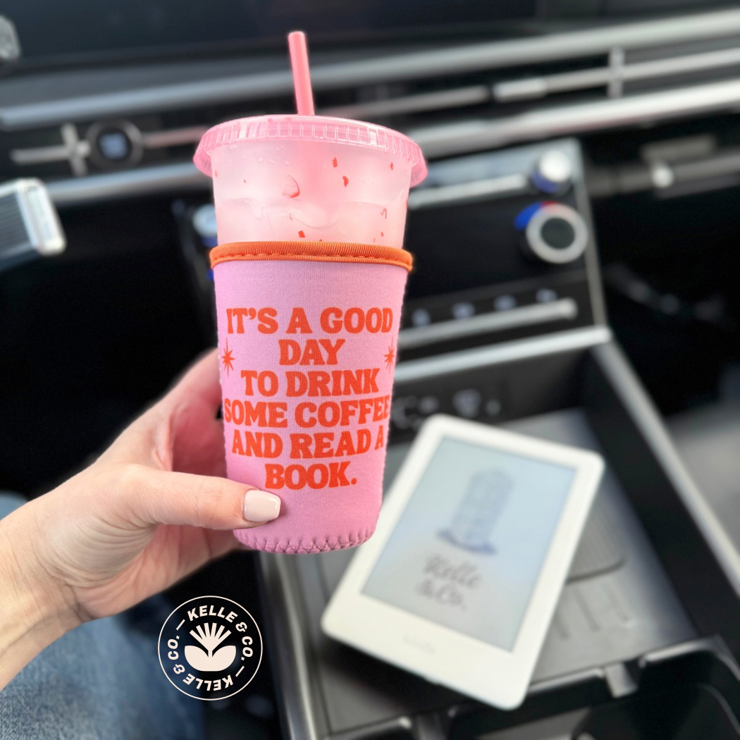 “It’s a good day to read books and drink coffee” Coffee Sleeve