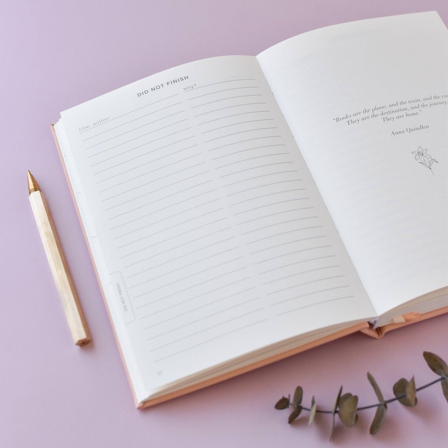Blush Reading Journal (Avid Reader)