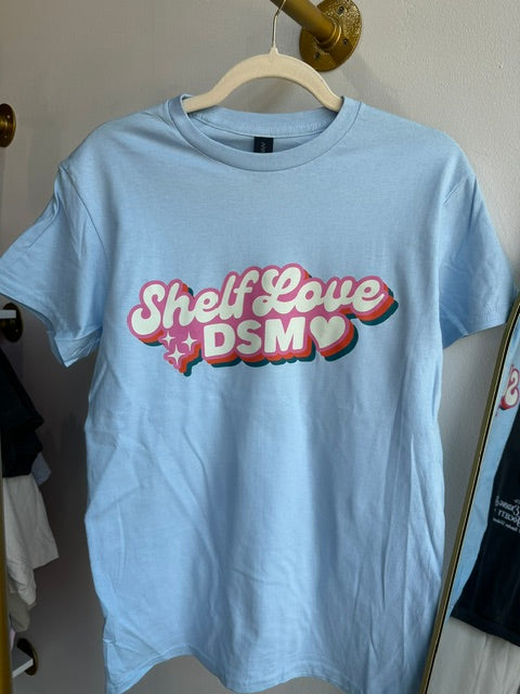 Baby Blue Shelf Love DSM Logo T-Shirt