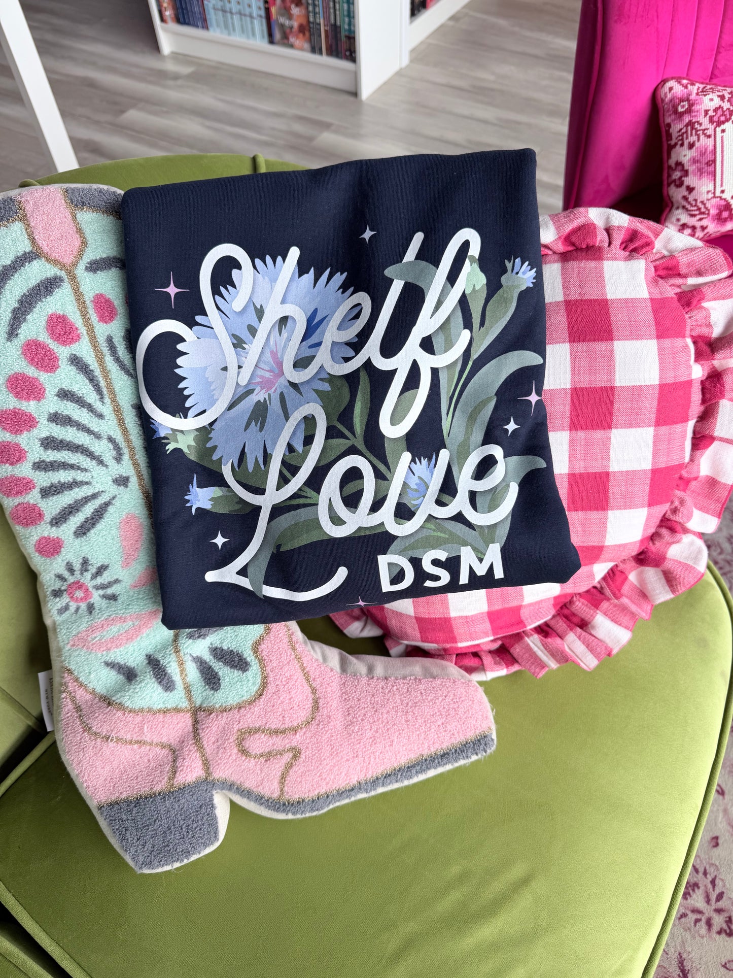Shelf Love DSM ALS Awareness Crewneck
