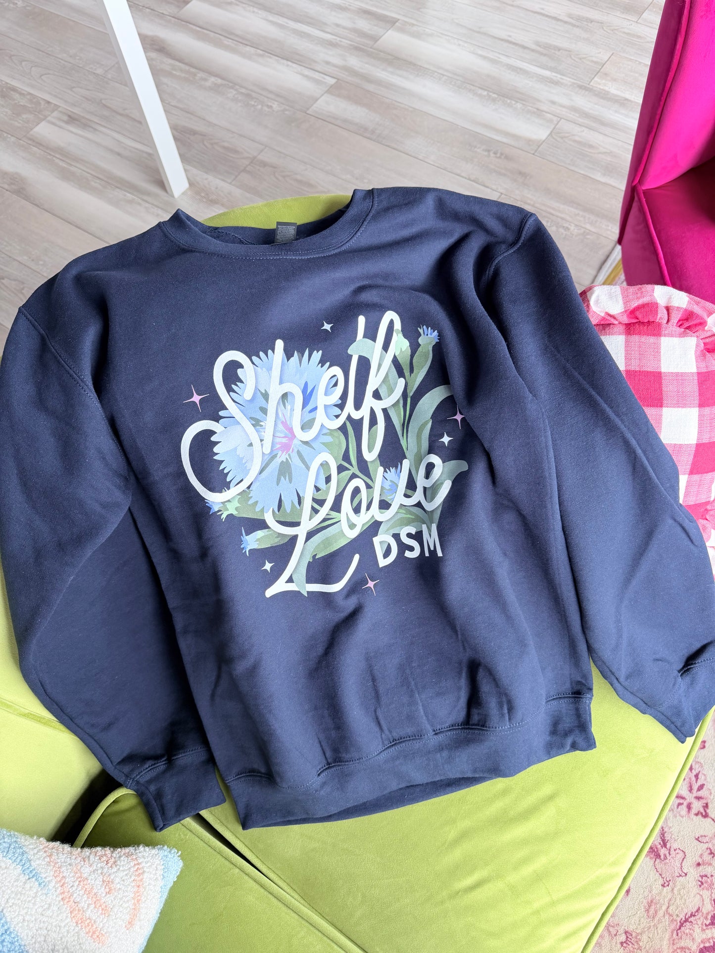Shelf Love DSM ALS Awareness Crewneck