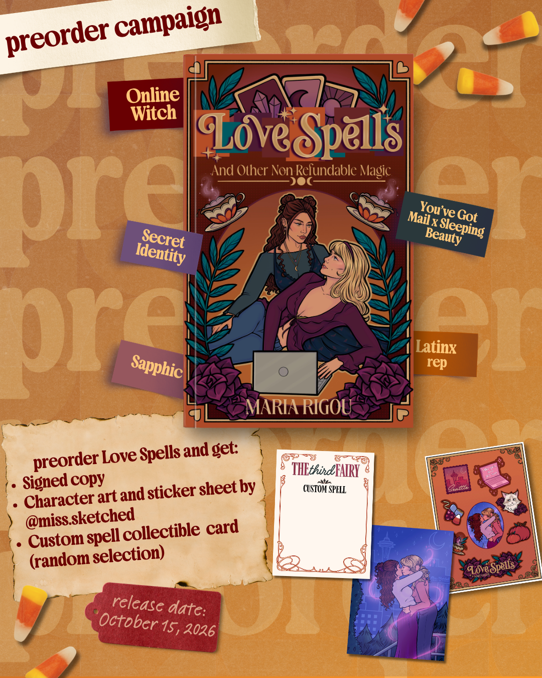 Love Spells (And Other Nonrefundable Magic) | SIGNED PRE-ORDER WITH SWAG (released Oct 15, 2026)
