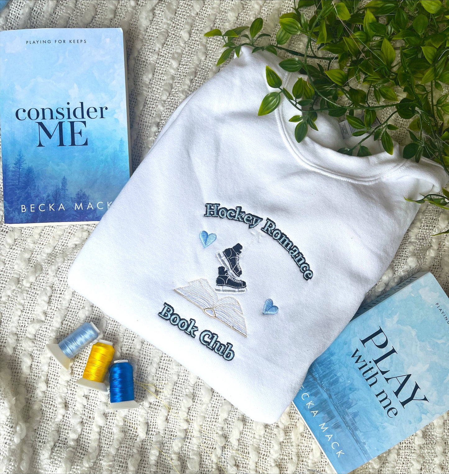 Grey Hockey Romance Sweatshirt