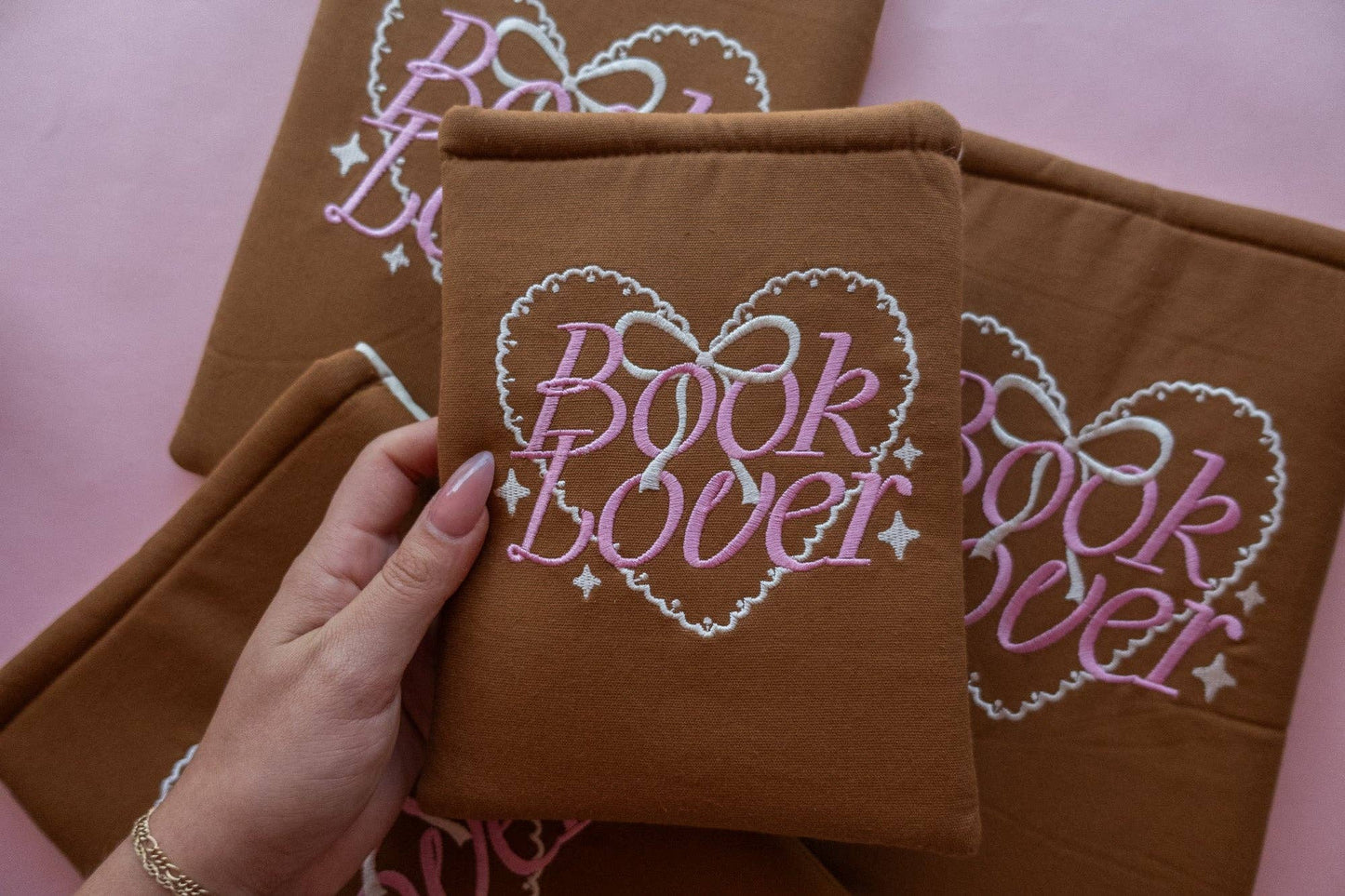 Book Lover Embroidered Book/Kindle Sleeve: Book Sleeve