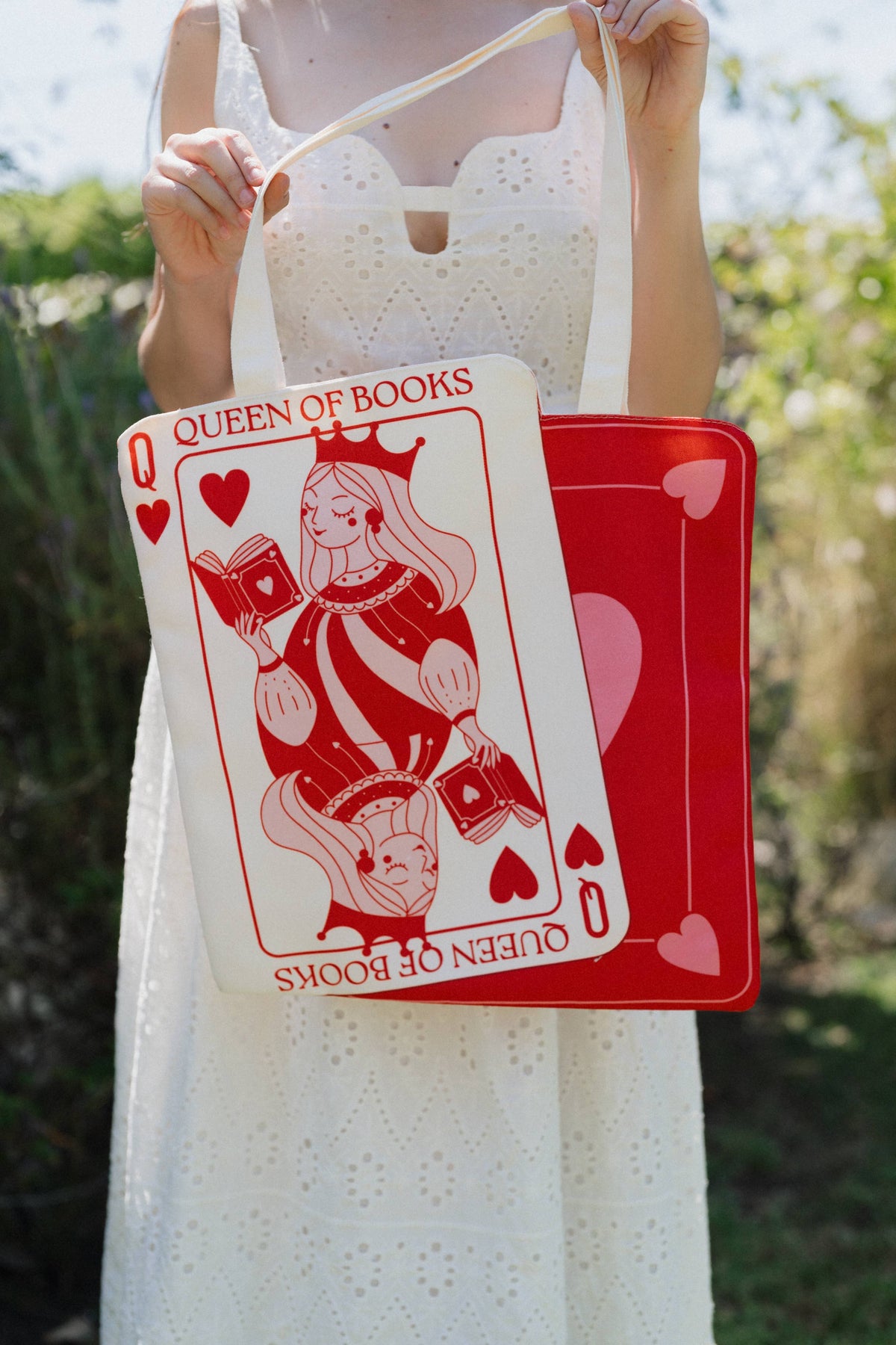 Queen of Books Tote Bag