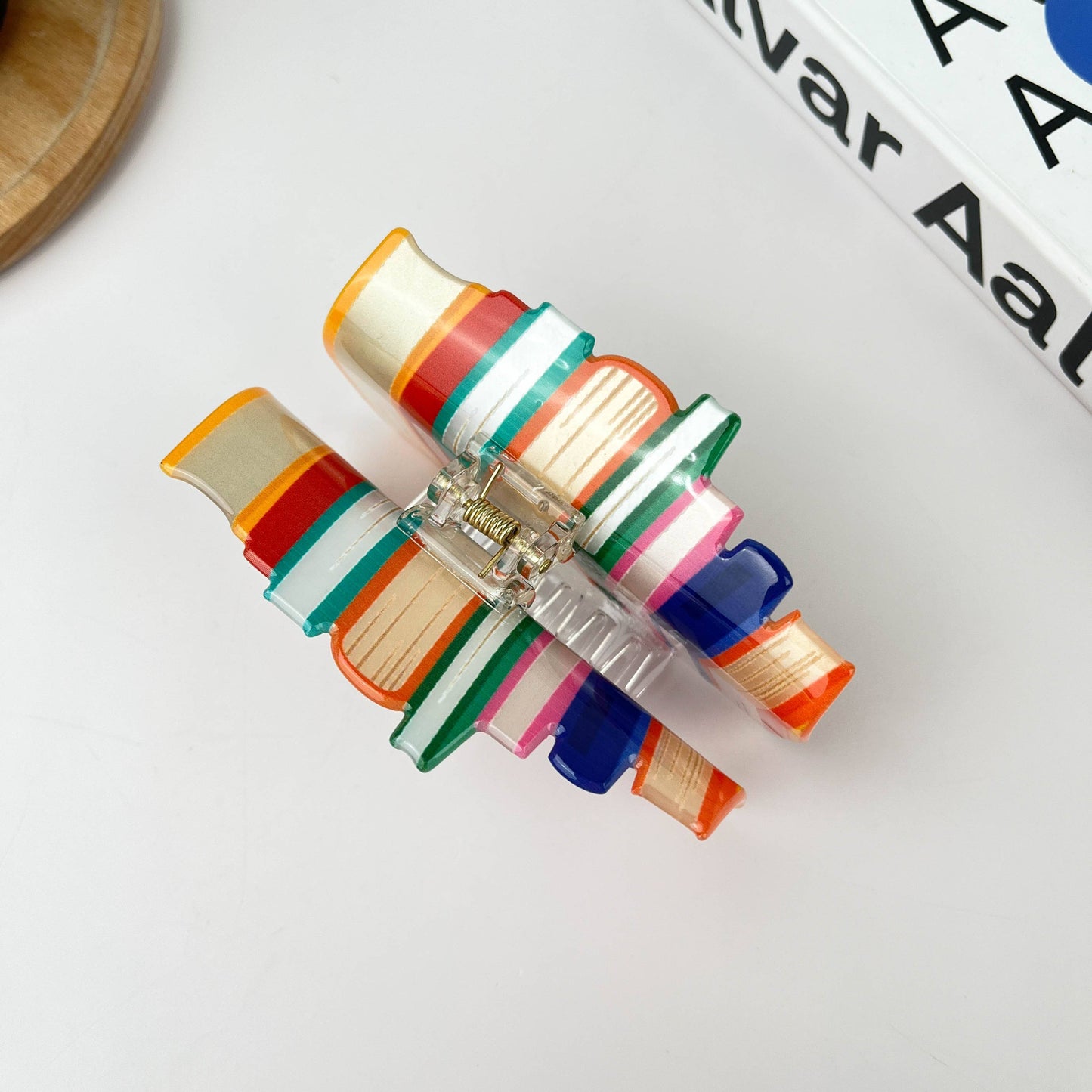 Tall Book Stack Hair Clip