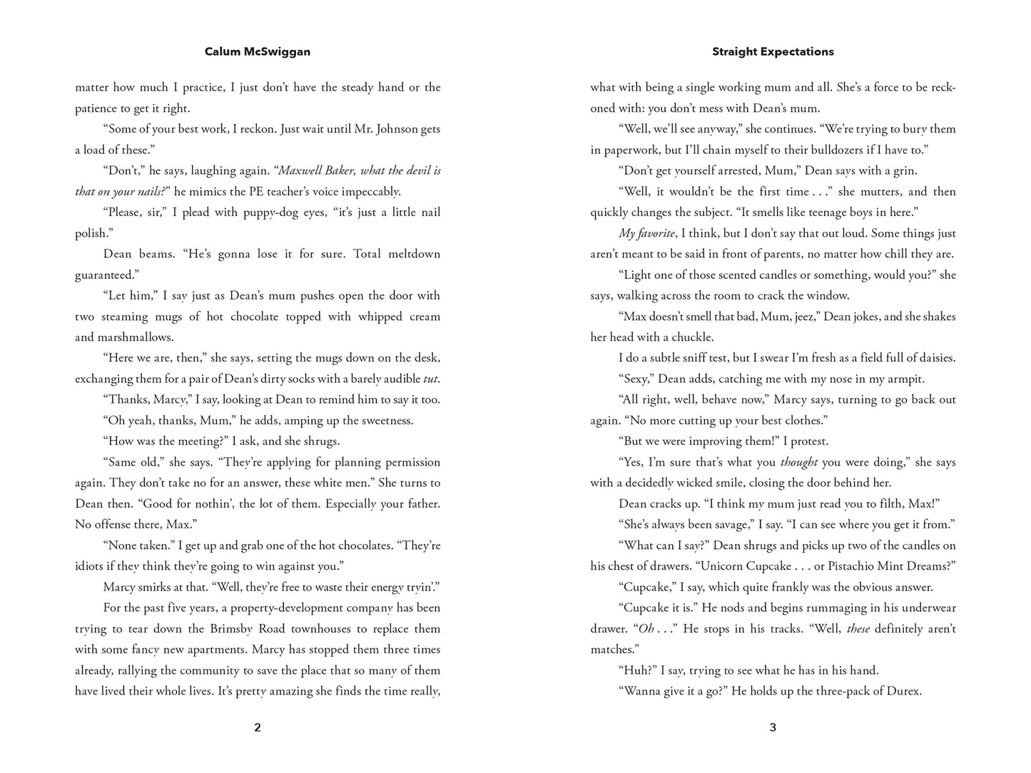 Straight Expectations by Calum McSwiggan