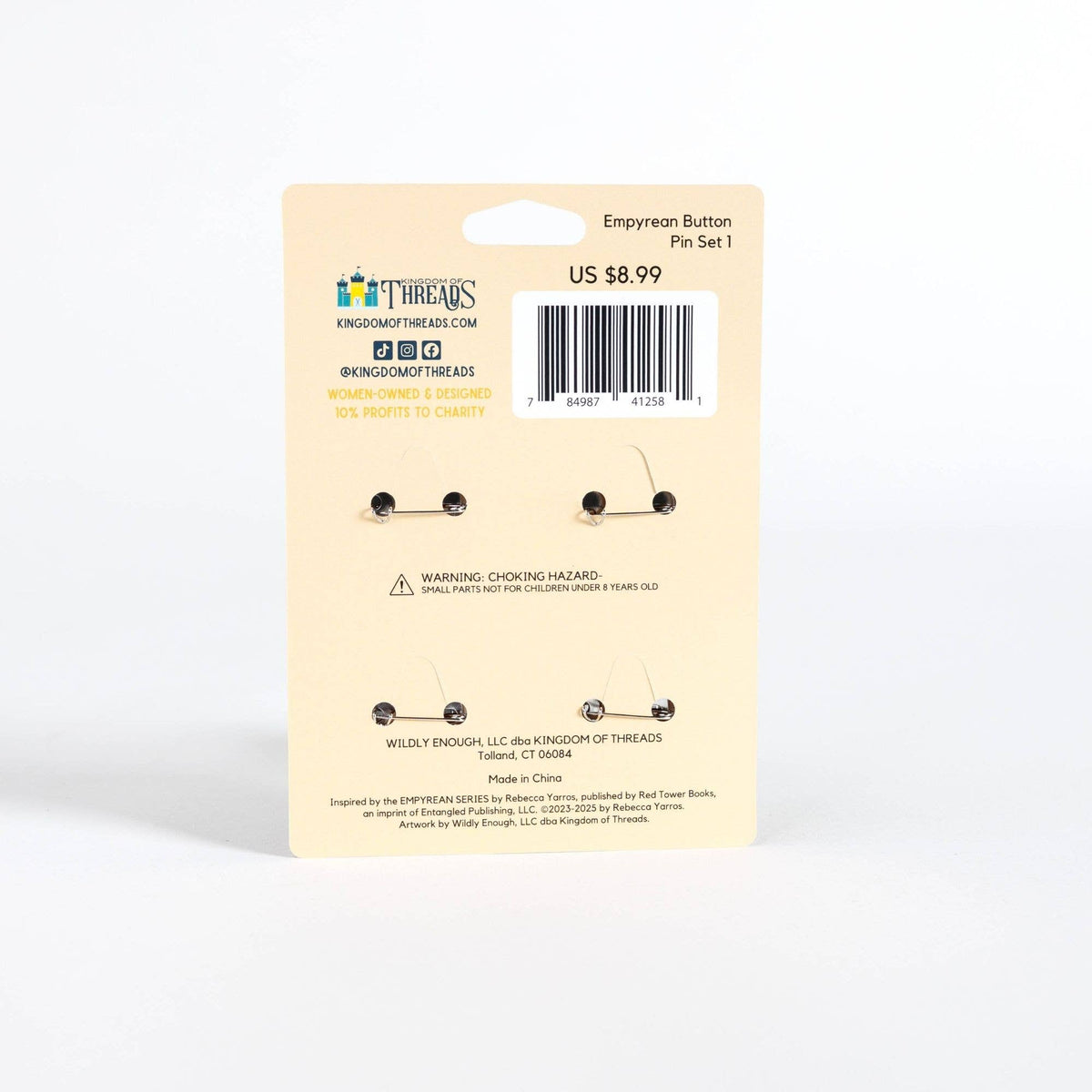 Tairn Button Pin Set | Fourth Wing