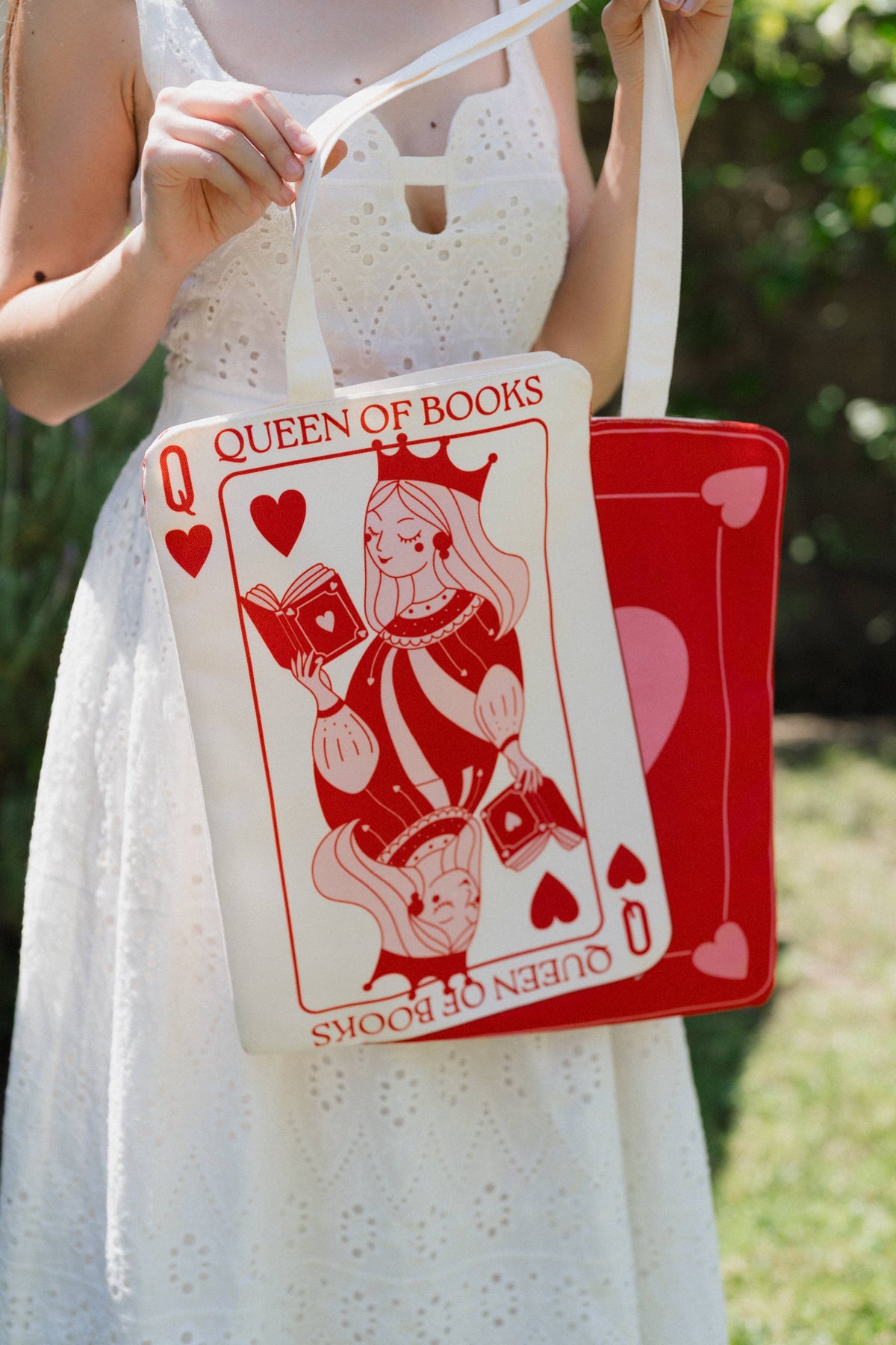 Queen of Books Tote Bag
