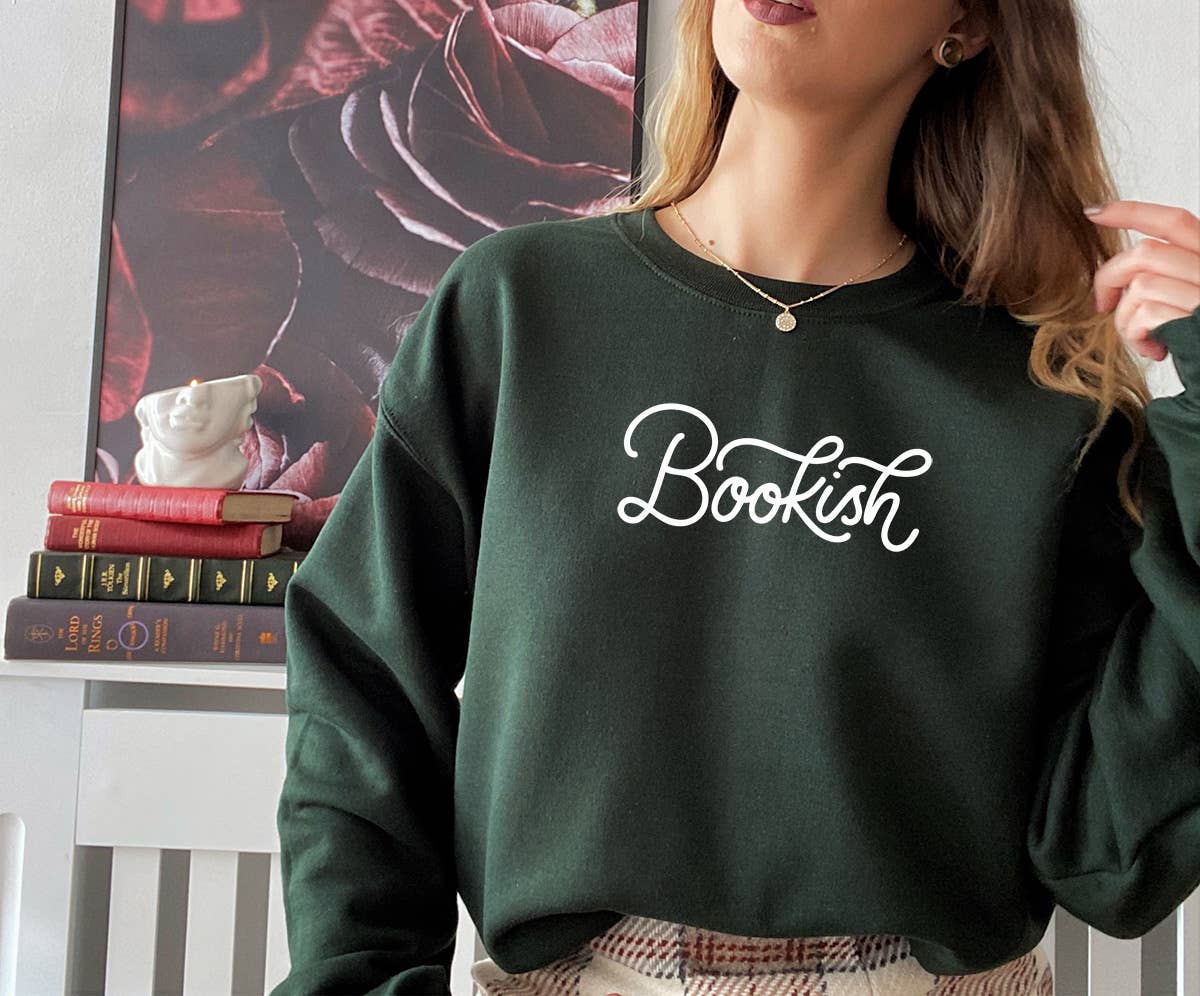 Forest Green Bookish Sweatshirt