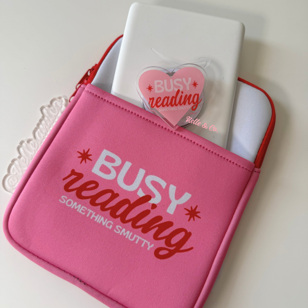 "Busy Reading Something Smutty" Kindle Grip (adhesive)